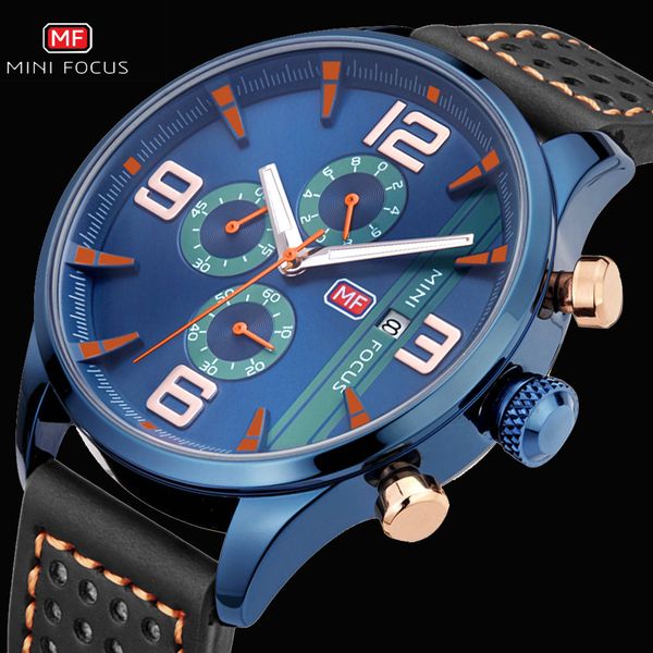 mini focus brand luxury marine watch men quartz analog clock chronograph 3 dial 6 hands contrast color fashion wrist watches, Slivery;brown
mini focus brand luxury marine watch men quartz analog clock chronograph 3 dial 6 hands contrast color fashion wrist watches, Slivery;brown