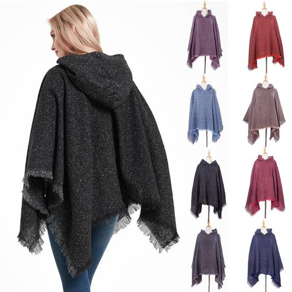 scarves helisopus fashion women tassel cape autumn winter knitted hooded thick warm shawls and, Blue;gray
scarves helisopus fashion women tassel cape autumn winter knitted hooded thick warm shawls and, Blue;gray