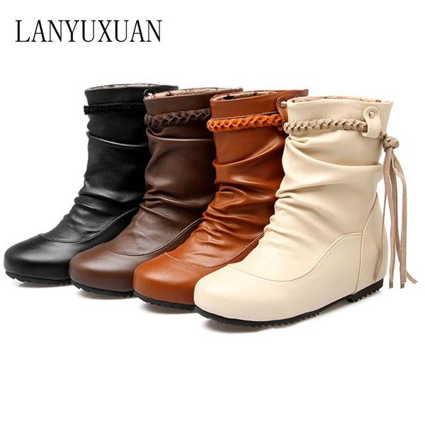 boots 2021 big size 30-52 botas mujer winter round toe buckle for women ankle fashion shoes casual 504, Black
boots 2021 big size 30-52 botas mujer winter round toe buckle for women ankle fashion shoes casual 504, Black