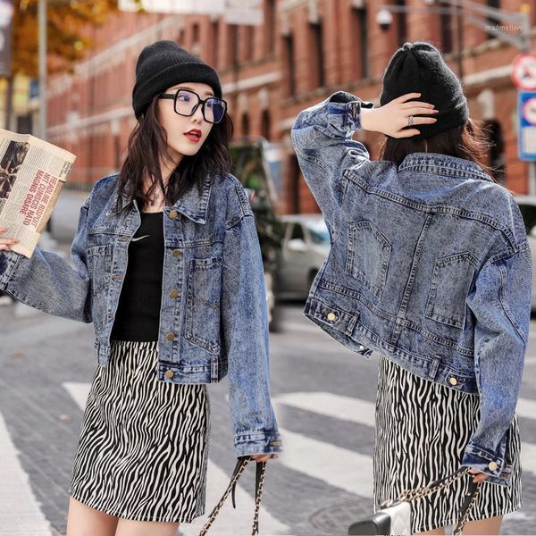 women's jackets jxmyy denim jacket women loose korean autumn and winter wild 202 spring bf wind clothing tide ins1, Black;brown
women's jackets jxmyy denim jacket women loose korean autumn and winter wild 202 spring bf wind clothing tide ins1, Black;brown
