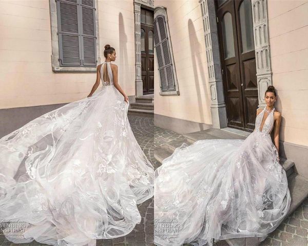 2021 elihav sasson wedding dresses beach halter back applique cathedral train sleeveless plus size bridal gowns robe de mariée, White
2021 elihav sasson wedding dresses beach halter back applique cathedral train sleeveless plus size bridal gowns robe de mariée, White