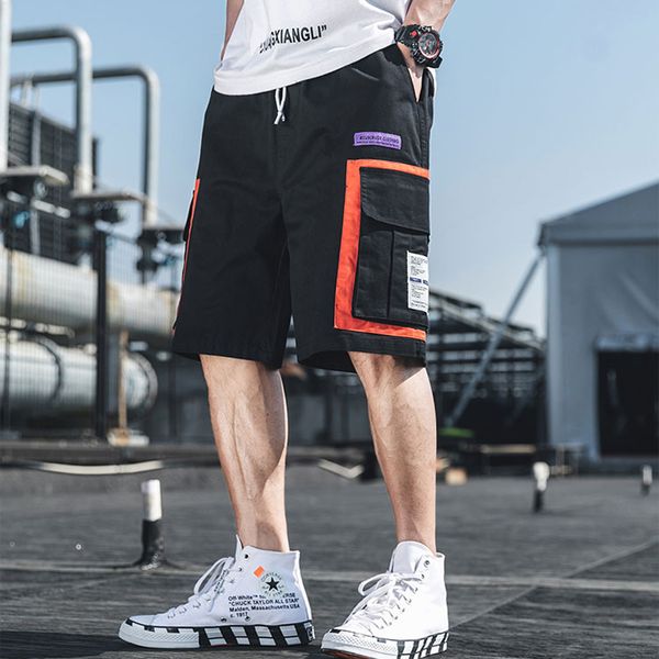 westerse novo kleur patchwork stijlvolle mannen cargo korte broek hip hop zomer mannelijke elastische taille casual shorts losse trunks, White;black
westerse novo kleur patchwork stijlvolle mannen cargo korte broek hip hop zomer mannelijke elastische taille casual shorts losse trunks, White;black