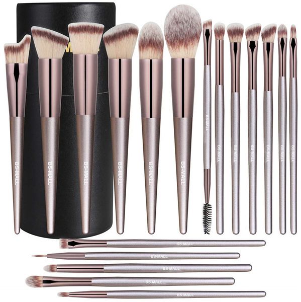 bs-mall makeup brush set 18 pieces of advanced synthetic foundation powder concealer eye shadow blush makeup brush champagne gold makeup bru
bs-mall makeup brush set 18 pieces of advanced synthetic foundation powder concealer eye shadow blush makeup brush champagne gold makeup bru
