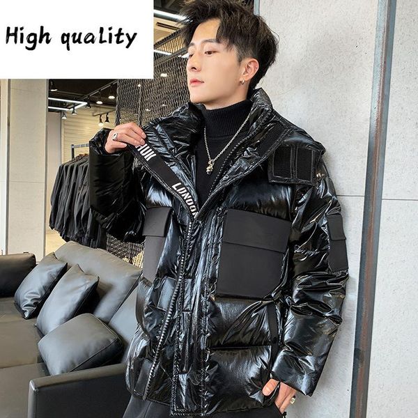 face bright down jacket men's short winter 2020 new hooded casual korean men's fashion fashion down jacket, Black
face bright down jacket men's short winter 2020 new hooded casual korean men's fashion fashion down jacket, Black