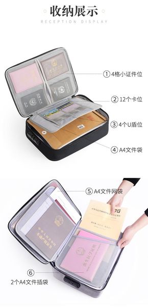 2pcs certificate storage bag waterproof storage case with combination lock high capacity (pink, sky blue
2pcs certificate storage bag waterproof storage case with combination lock high capacity (pink, sky blue