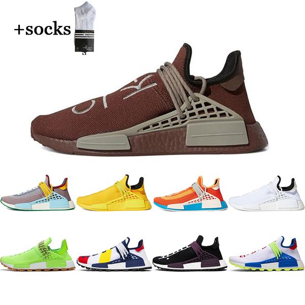 with socks human race hu pharrell williams women running shoes white black yellow homecoming mens trainer sports sneakers size 36-45, White;red
with socks human race hu pharrell williams women running shoes white black yellow homecoming mens trainer sports sneakers size 36-45, White;red