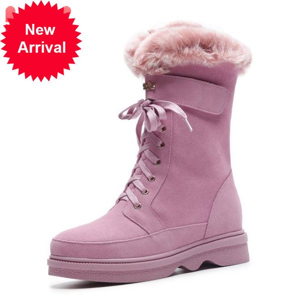 female snowboots real fur mid calf boots thick bottom zipper winter skin warm shoes size 34-40, Black
female snowboots real fur mid calf boots thick bottom zipper winter skin warm shoes size 34-40, Black