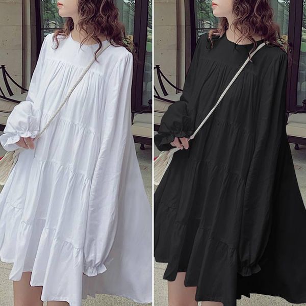 women's dress 2020 vonda party knee length dress bohemian sundress casual round neck plus size vestidos s-5xl robe femme, Black;gray
women's dress 2020 vonda party knee length dress bohemian sundress casual round neck plus size vestidos s-5xl robe femme, Black;gray