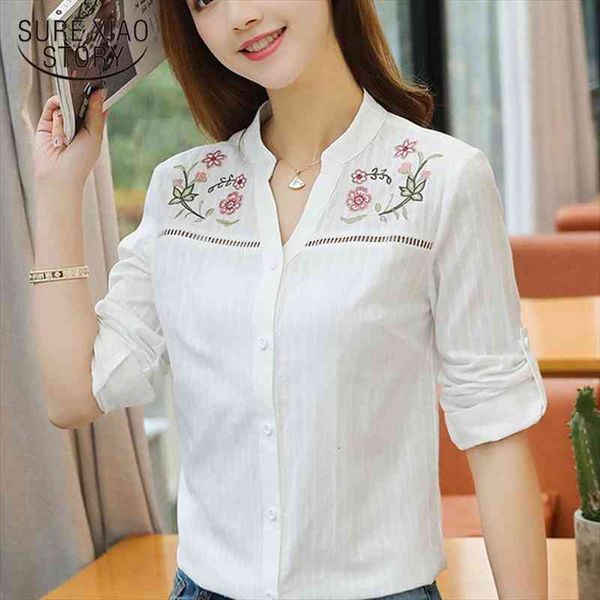 fashion floral embroidery womens blouse long sleeve women blusas white office lady shirt women clothing d839 30
fashion floral embroidery womens blouse long sleeve women blusas white office lady shirt women clothing d839 30