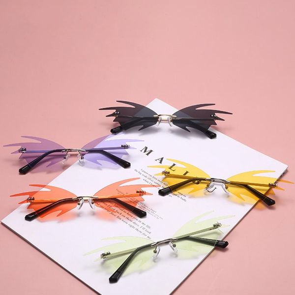 sunglasses rimless funny fashion personality party glasses cool decorative hip-hop costume eyewears for women men, White;black
sunglasses rimless funny fashion personality party glasses cool decorative hip-hop costume eyewears for women men, White;black
