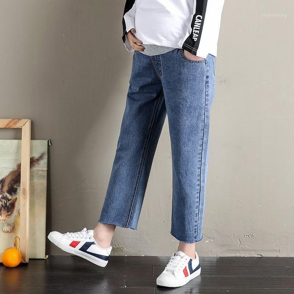 fashion 9/10 length denim maternity jeans for pregnant women clothes elastic waist belly loose straight pants for pregnancy1, White
fashion 9/10 length denim maternity jeans for pregnant women clothes elastic waist belly loose straight pants for pregnancy1, White
