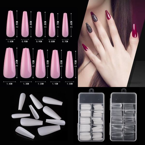 false nails 100pcs/box professional fake full cover coffin nail long ballerina acrylic tips press on manicure tools, Red;gold
false nails 100pcs/box professional fake full cover coffin nail long ballerina acrylic tips press on manicure tools, Red;gold