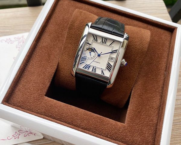 2020 tank mc men watches moon phase joker leather wristwatches 316l stainless steel classic square mens watch d3043
2020 tank mc men watches moon phase joker leather wristwatches 316l stainless steel classic square mens watch d3043