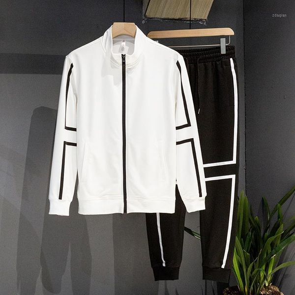 men's tracksuits 2021 spring and autumn casual sport suit men jacket + pants two-piece set youth handsome tracksuit mens sports suits, Gray
men's tracksuits 2021 spring and autumn casual sport suit men jacket + pants two-piece set youth handsome tracksuit mens sports suits, Gray