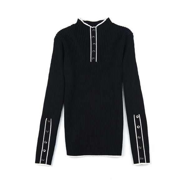 high-collar knit female winter pullovers knitted or crocheted thin-cut korean button for ladies long-sleeve sweater kwea, White;black
high-collar knit female winter pullovers knitted or crocheted thin-cut korean button for ladies long-sleeve sweater kwea, White;black