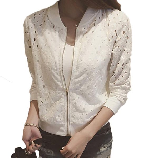 women's jackets lace hollow out 2021 spring summer casual slim women thin jacket white black lady shorts outwear plus size, Black;brown
women's jackets lace hollow out 2021 spring summer casual slim women thin jacket white black lady shorts outwear plus size, Black;brown