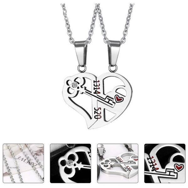 charms 1 set/2pcs fashion necklace heart shape neck chain valentine splice, Bronze;silver
charms 1 set/2pcs fashion necklace heart shape neck chain valentine splice, Bronze;silver
