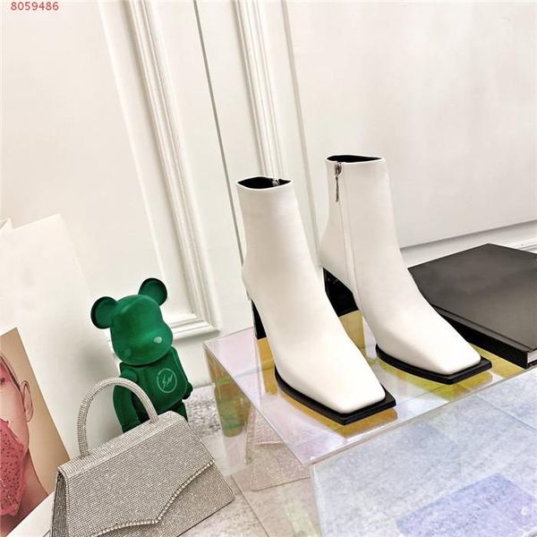 new autumn winter classic leather ankle boot, square head flat block high heel zipper fashionable ankle boot original packaging, Black
new autumn winter classic leather ankle boot, square head flat block high heel zipper fashionable ankle boot original packaging, Black