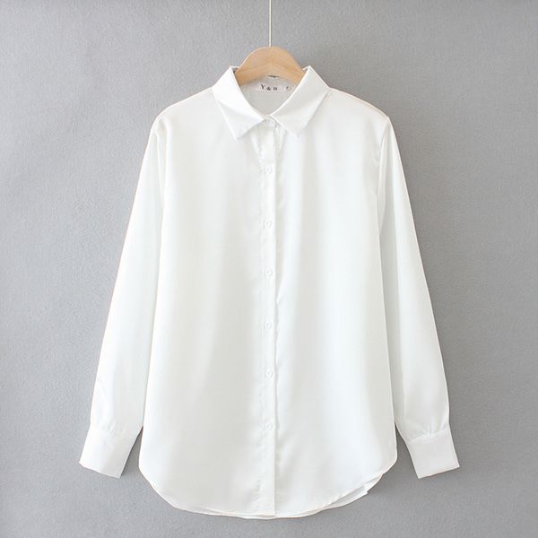 size xl-4xl plus female long sleeve shirt solid turn-down collar a-line officewear big workwear eyer, White
size xl-4xl plus female long sleeve shirt solid turn-down collar a-line officewear big workwear eyer, White