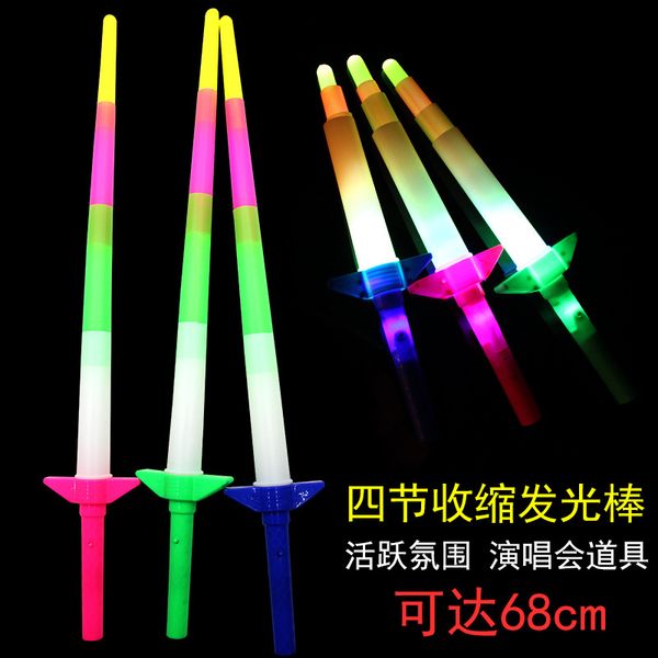 telescopic led glow stick flash light toy fluorescent sword concert christmas carnival toy led light stick luminous stick 4 section
telescopic led glow stick flash light toy fluorescent sword concert christmas carnival toy led light stick luminous stick 4 section