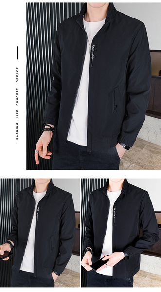 black the new tide of han edition coat leisure autumn wear jackets menswear tide, Black;brown
black the new tide of han edition coat leisure autumn wear jackets menswear tide, Black;brown