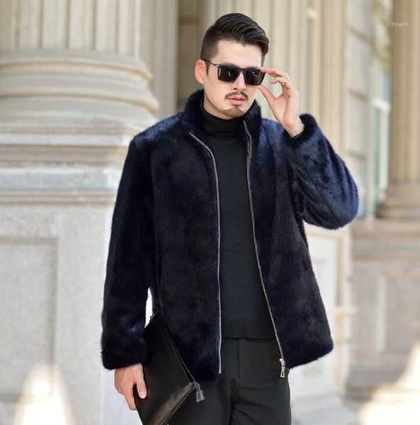 blue autumn faux mink leather jacket mens winter thicken warm fur leather coat men slim jackets jaqueta couro stand collar 9701, Black
blue autumn faux mink leather jacket mens winter thicken warm fur leather coat men slim jackets jaqueta couro stand collar 9701, Black