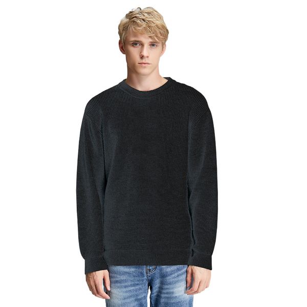 men and women loose all-match round neck solid color simple base knitted sweater wholesale, White;black
men and women loose all-match round neck solid color simple base knitted sweater wholesale, White;black