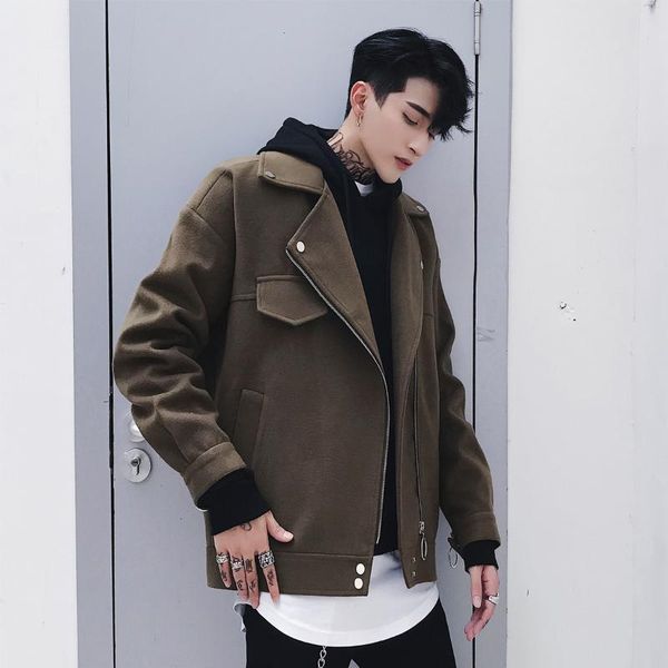 plus size oversized black camo solid wool zipper pocket long sleeve fashion large lapel men coat windbreaker bomber jacket, Black;brown
plus size oversized black camo solid wool zipper pocket long sleeve fashion large lapel men coat windbreaker bomber jacket, Black;brown