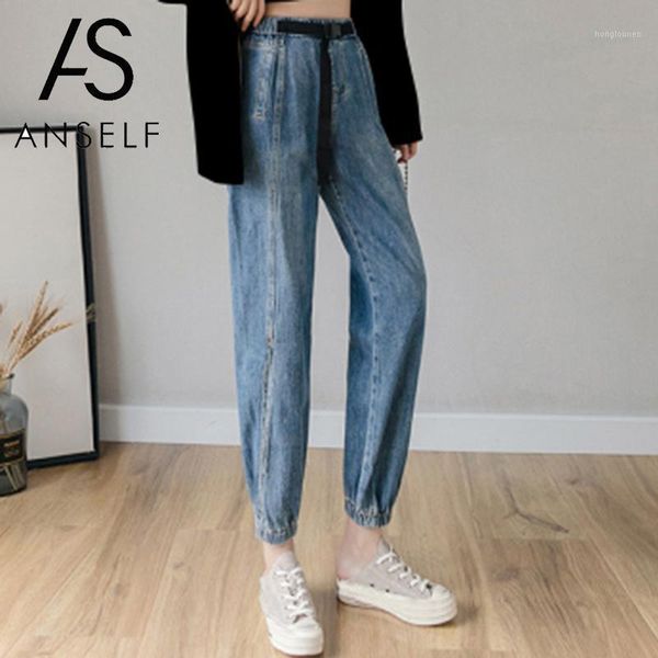2019 autumn boyfriend jeans women loose denim jeans classic elastic high waist washed slim pants straight pencil trousers female1, Blue
2019 autumn boyfriend jeans women loose denim jeans classic elastic high waist washed slim pants straight pencil trousers female1, Blue