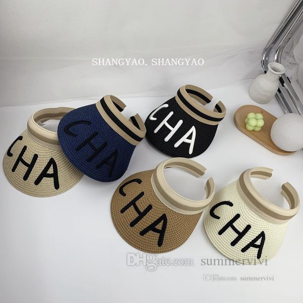 ins girls letter embroidery hat kids grass straw empty head visor sunhat children adults adjustable beach ball cap q5044, Yellow
ins girls letter embroidery hat kids grass straw empty head visor sunhat children adults adjustable beach ball cap q5044, Yellow