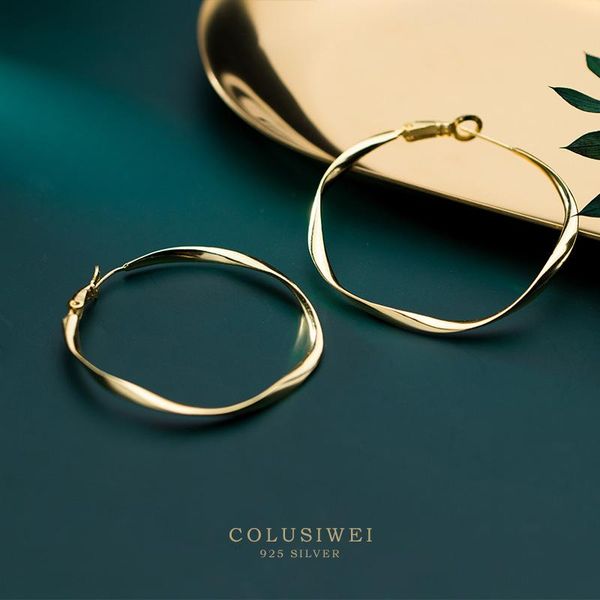 colusiwei genuine 925 sterling silver hyperbole hoop earrings for women irregular round gold color big earring fashion jewelry, Golden;silver
colusiwei genuine 925 sterling silver hyperbole hoop earrings for women irregular round gold color big earring fashion jewelry, Golden;silver
