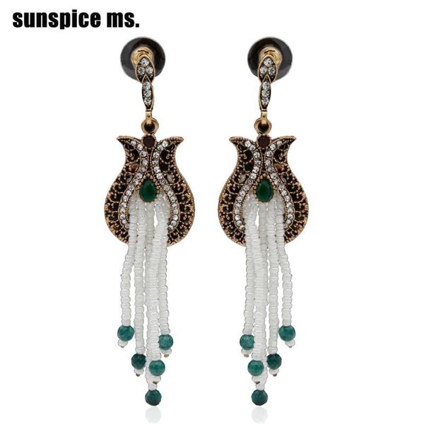 ethnic women bead earring tassel pendant jewelry tulip flower retro gold color resin earrings nigeria bridal bijoux brand gift, Silver
ethnic women bead earring tassel pendant jewelry tulip flower retro gold color resin earrings nigeria bridal bijoux brand gift, Silver
