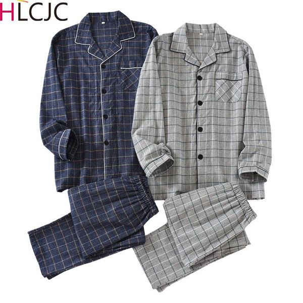 2021 high-quality cotton pijama for men 2 pieces lounge sleepwear pyjamas plaid autumn winter home clothes man warm pajamas set, Black;brown
2021 high-quality cotton pijama for men 2 pieces lounge sleepwear pyjamas plaid autumn winter home clothes man warm pajamas set, Black;brown
