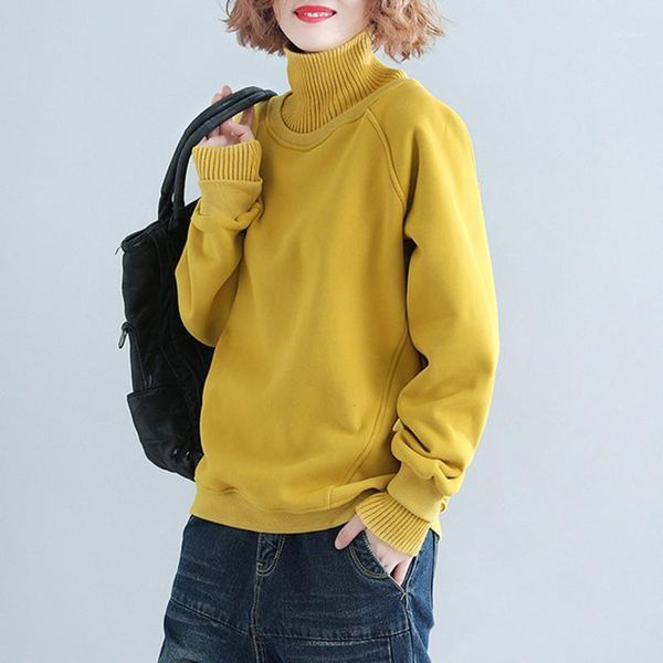 yourseason 2021 new casual ladies fake two pieces hoodie loose women simple pullover thicken sweatshirts solid color1, Black
yourseason 2021 new casual ladies fake two pieces hoodie loose women simple pullover thicken sweatshirts solid color1, Black