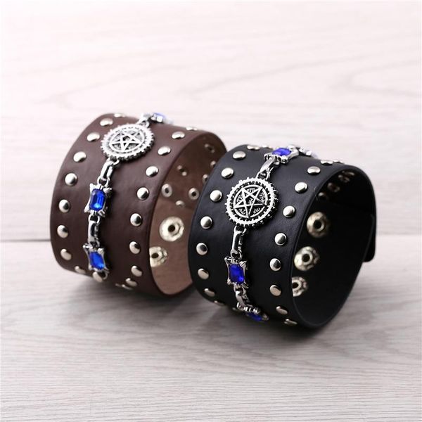 julie 10pcs/lot anime jewelry black butler ciel eye punk leather bracelet black brown bracelets bangles for boy men pulseira, Golden;silver
julie 10pcs/lot anime jewelry black butler ciel eye punk leather bracelet black brown bracelets bangles for boy men pulseira, Golden;silver