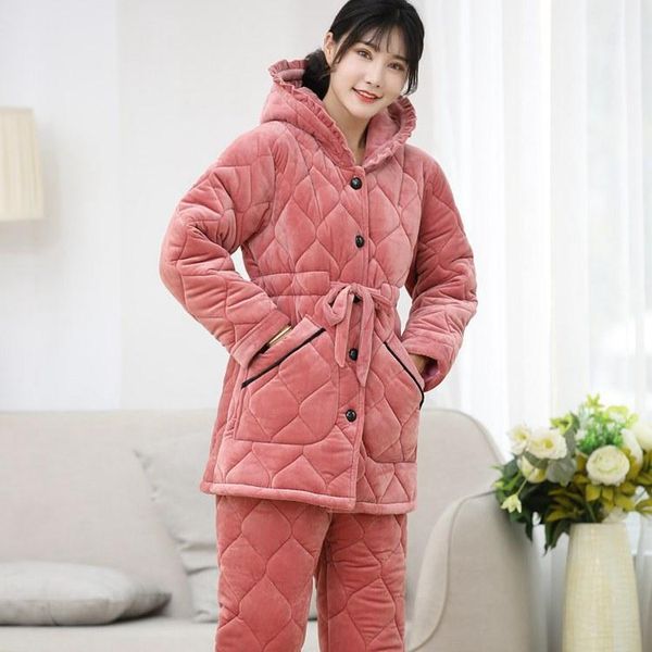 quality thickened coral velvet with cotton and medium length hooded autumn and winter lace crystal velvet household clothes, Gray
quality thickened coral velvet with cotton and medium length hooded autumn and winter lace crystal velvet household clothes, Gray
