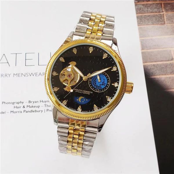 men's stainless steel automatic movement watch men's designer casual watch men's life waterproof watch, Slivery;brown
men's stainless steel automatic movement watch men's designer casual watch men's life waterproof watch, Slivery;brown