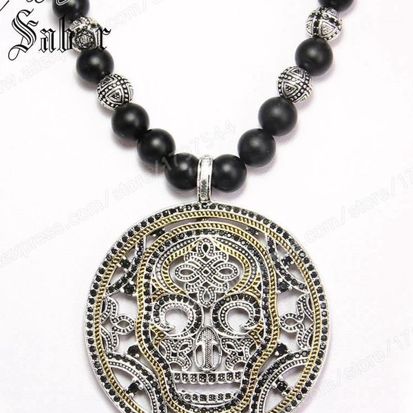skull mask disc pendant black obsidian beads necklace rebel jewelry for men nb1291, Silver
skull mask disc pendant black obsidian beads necklace rebel jewelry for men nb1291, Silver
