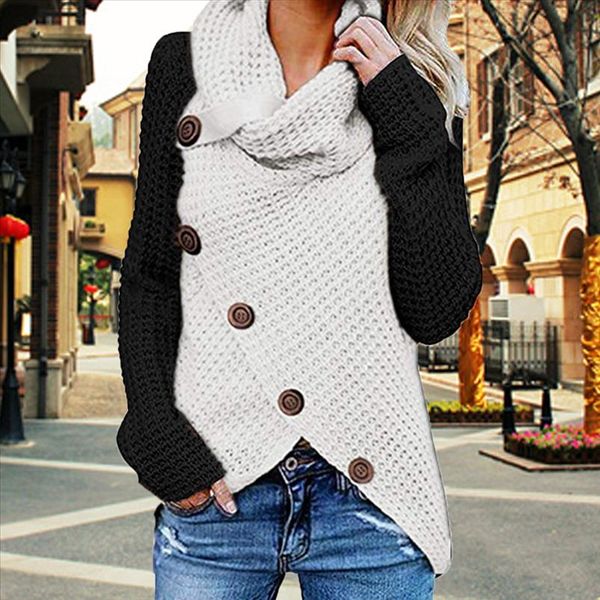 sfit fall 2020 fashion women patchwork knitted sweater winter casual jumpers pull femme knitted sweter mujer clothes new, White;black
sfit fall 2020 fashion women patchwork knitted sweater winter casual jumpers pull femme knitted sweter mujer clothes new, White;black