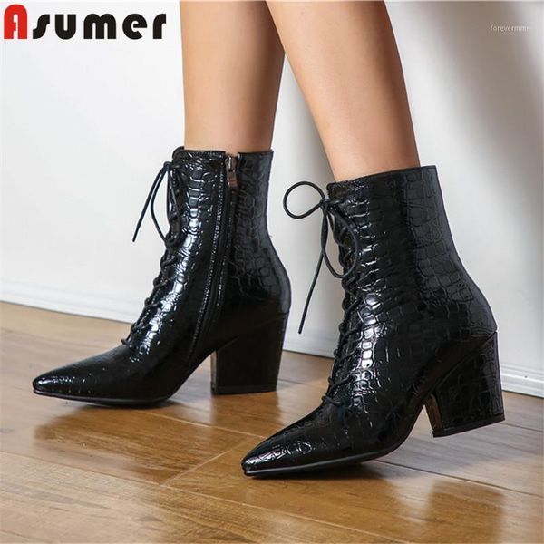 boots asumer big size 34-43 autumn winter women pointed toe lace up ladies ankle classic zip high heels prom 20211, Black
boots asumer big size 34-43 autumn winter women pointed toe lace up ladies ankle classic zip high heels prom 20211, Black
