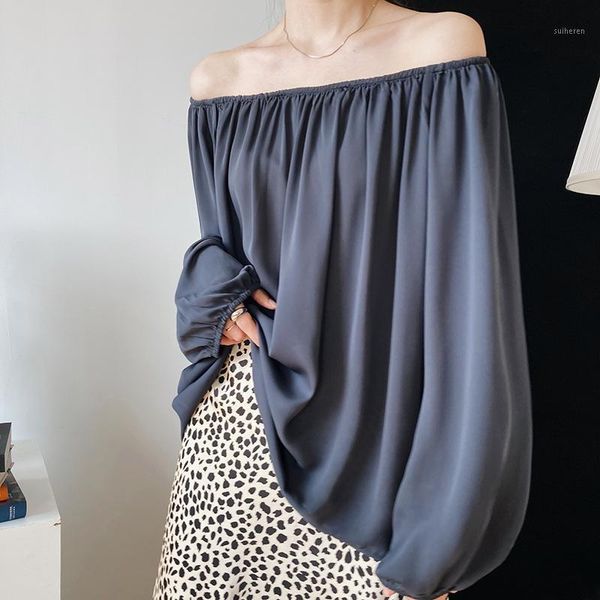 off shoulder blouse women elegant solid long sleeve shirts mujer plus size loose blouse maxi autumn 2020 women black1, White
off shoulder blouse women elegant solid long sleeve shirts mujer plus size loose blouse maxi autumn 2020 women black1, White