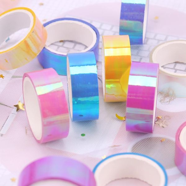 2016 washi tapes diy rainbow laser masking tape decorative adhesive tapes scrapbooking stickers size 15mm5m h
2016 washi tapes diy rainbow laser masking tape decorative adhesive tapes scrapbooking stickers size 15mm5m h