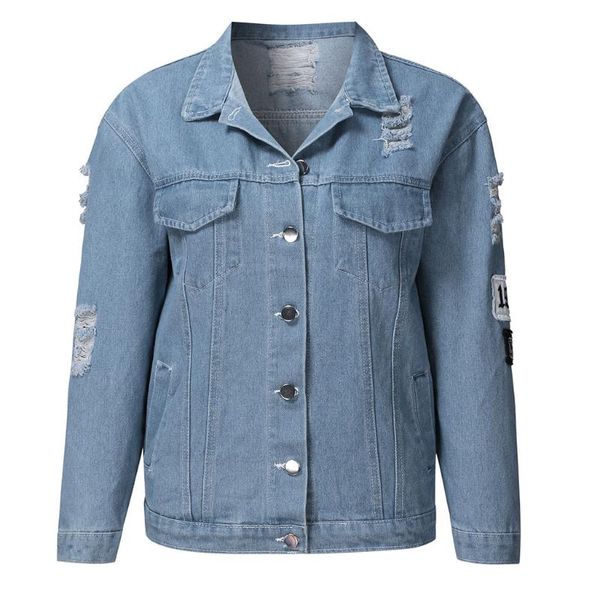 women's jackets jeans jacket women loose style retro coat denim motorcycle punk ripped windbreaker streetwear veste, Black;brown
women's jackets jeans jacket women loose style retro coat denim motorcycle punk ripped windbreaker streetwear veste, Black;brown
