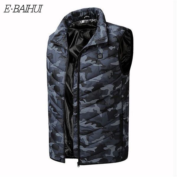 e-baihui fashion brand men's heating vest coats winter new men casual cotton vest jacket smart usb charging vests coat male, Black;white
e-baihui fashion brand men's heating vest coats winter new men casual cotton vest jacket smart usb charging vests coat male, Black;white