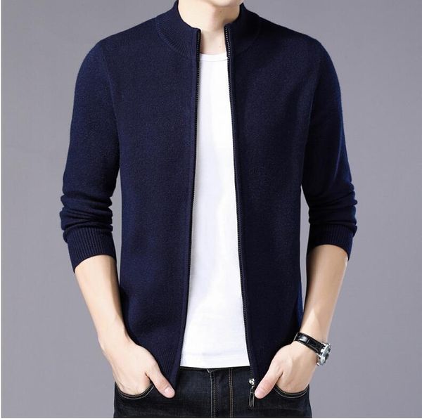 2021 new men autumn coats male thick mens sweater jackets knitwear clothes 61nq, White;black
2021 new men autumn coats male thick mens sweater jackets knitwear clothes 61nq, White;black