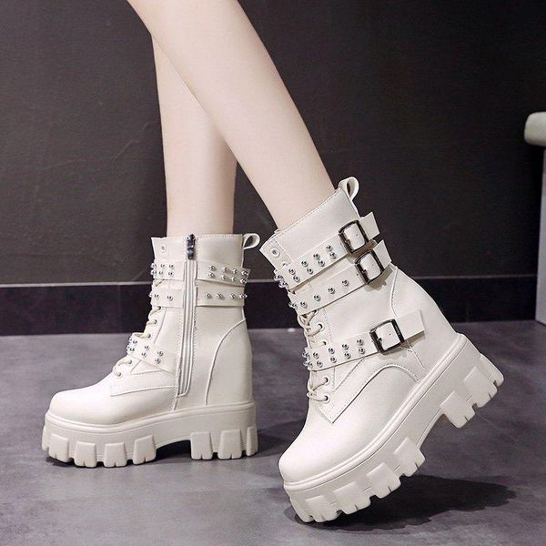 boots fashion rivet chunky platform women black white double buckle height increase shoes woman ankle lady
boots fashion rivet chunky platform women black white double buckle height increase shoes woman ankle lady