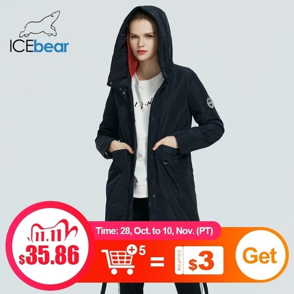 icebear women spring jacket quality women coat long female parka fashion brand clothing gwc20066i 201103, Black
icebear women spring jacket quality women coat long female parka fashion brand clothing gwc20066i 201103, Black