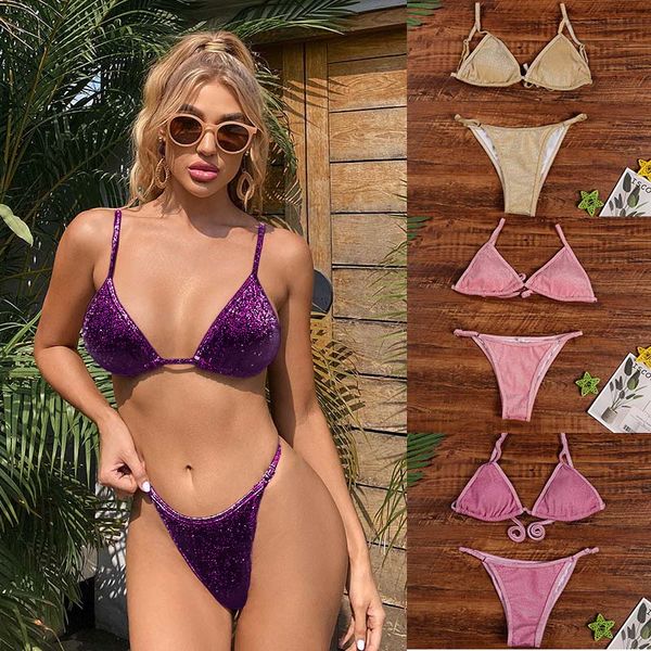 women designers clothes 21ss bikini suit low waist split diamond swimsuit new pink deep pink purple gold s-xl, White;black
women designers clothes 21ss bikini suit low waist split diamond swimsuit new pink deep pink purple gold s-xl, White;black