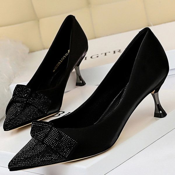 women pumps rhinestone kitten heels elegant high heels bowknot women shoes ladies party wedding shoes female thin footwear #nj5v, Black
women pumps rhinestone kitten heels elegant high heels bowknot women shoes ladies party wedding shoes female thin footwear #nj5v, Black
