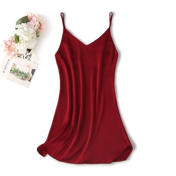 women's sleepwear satin nightdress women solid intimate lingerie silky spaghetti strap nightgown home clothes soft sleep dress, Black;red
women's sleepwear satin nightdress women solid intimate lingerie silky spaghetti strap nightgown home clothes soft sleep dress, Black;red